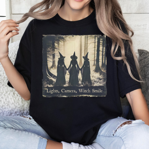 Light, Camera, Witch Smile Shirt